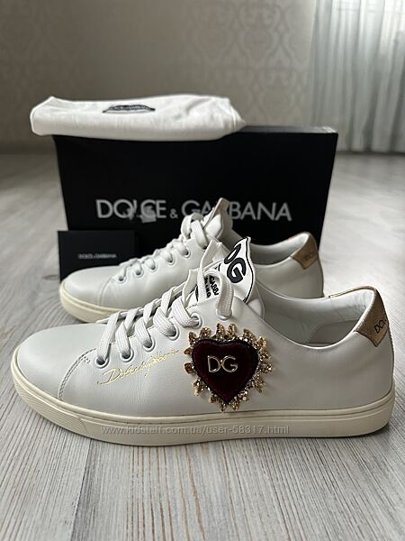 Dolce Gabbana шкіряні кеди 