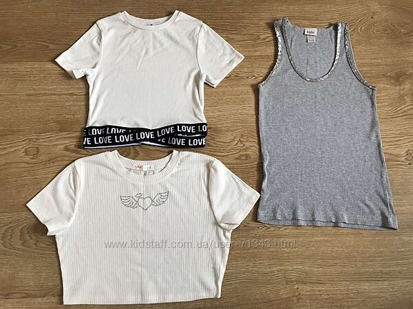 Футболка, топ, майка  Некст, НМ, H&M, пайетки, кошки, единорог, пони, Минни