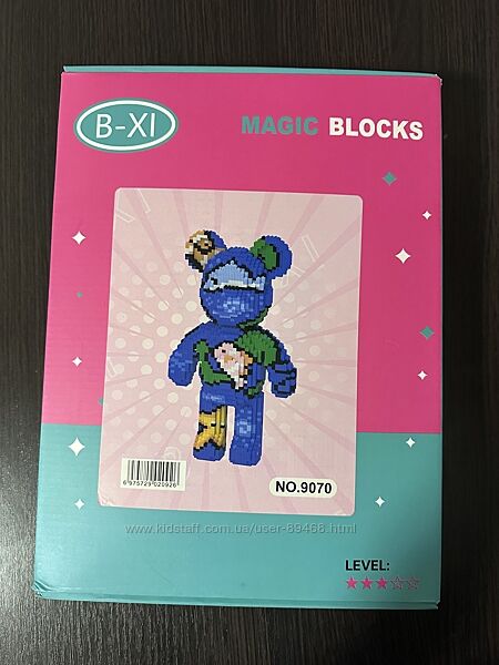 Продам 3D конструктор ведмедика Акваріум Magic Bloocks
