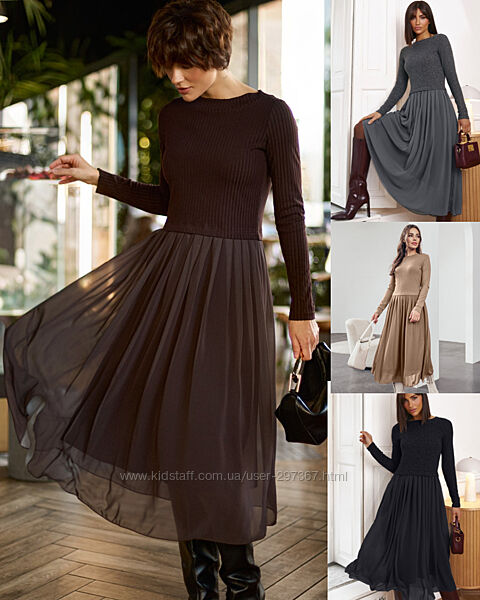 Комбінована сукня. Хіт