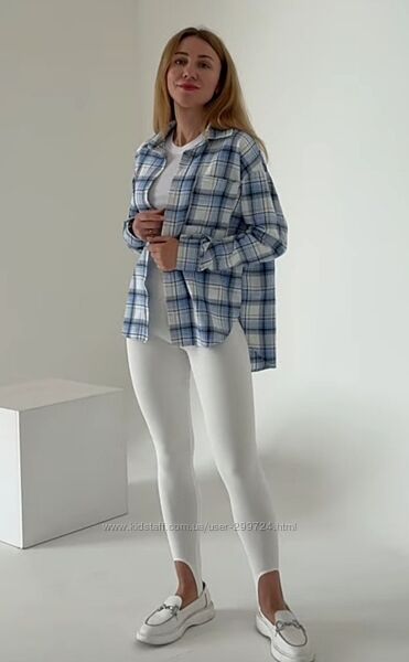 Картата фланелева сорочка 42-58р