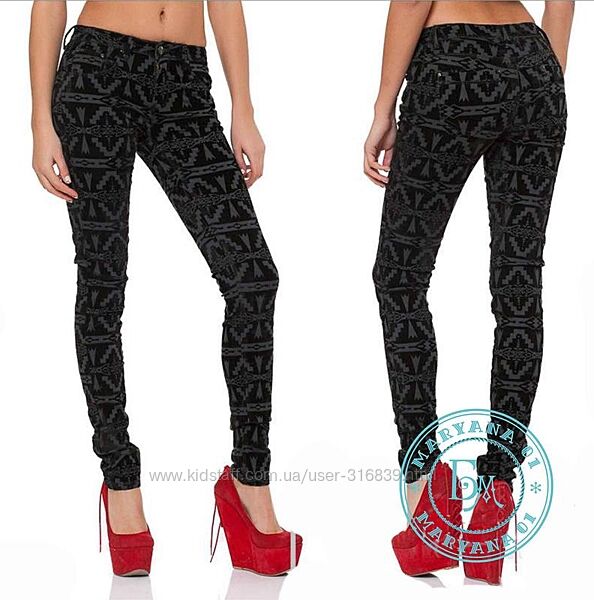 Велюрові джинси ромб