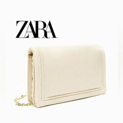 Стильний клатч Zara / молочний