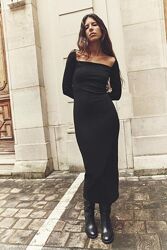 Базове плаття міді zara розмір s