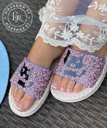 Модні шльопанці pink cat за суперціною