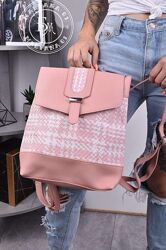 Трендовий жіночий рюкзак / рожевий