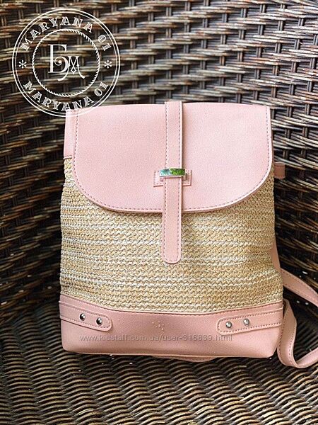Трендовий жіночий рюкзак / рожевий