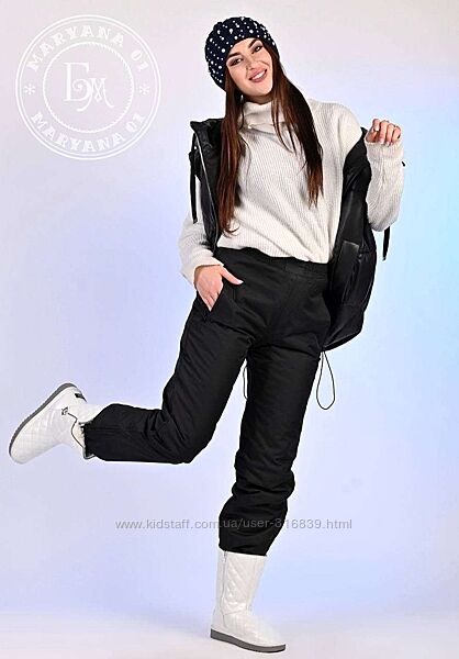 Зимові жіночі штани / чорні