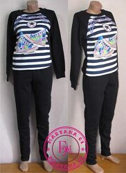 Жіночий теплий костюм all star темно-синій