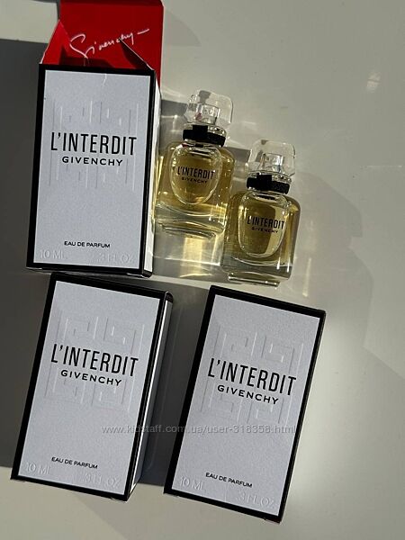 Givenchy L&acuteInterdit Eau de Parfum Парфумована вода  мініатюри по 10мл