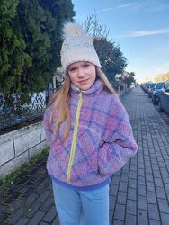 Куртка мєховушка від Zara для дівчинки на 9-10 років 