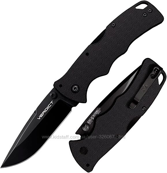 Складаний ніж Cold Steel Verdict Spear Point Black CS-FL-C3SP10A. Оригінал