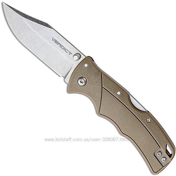 Складаний ніж Cold Steel Verdict Clip Point FDE CS-FL-C3CPSSFDEZ. Оригінал
