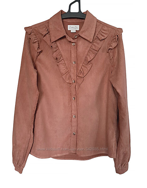 Вельветова сорочка, блуза,  в стилі бохо