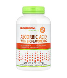 NutriBiotic, Аскорбінова кислота з біофлавоноїдами, порошок, 227 г