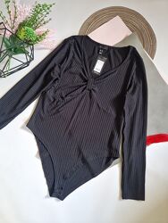 New look боді в рубчик. тягнеться р 18