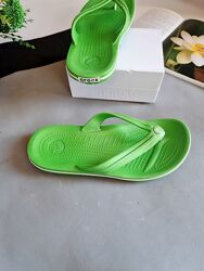 Шльопанці вьєтнамки Crocs Crocband Flip Flop Lime/Punch w8 