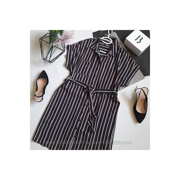 Зручна сукня халат на гудзиках р 14 new look