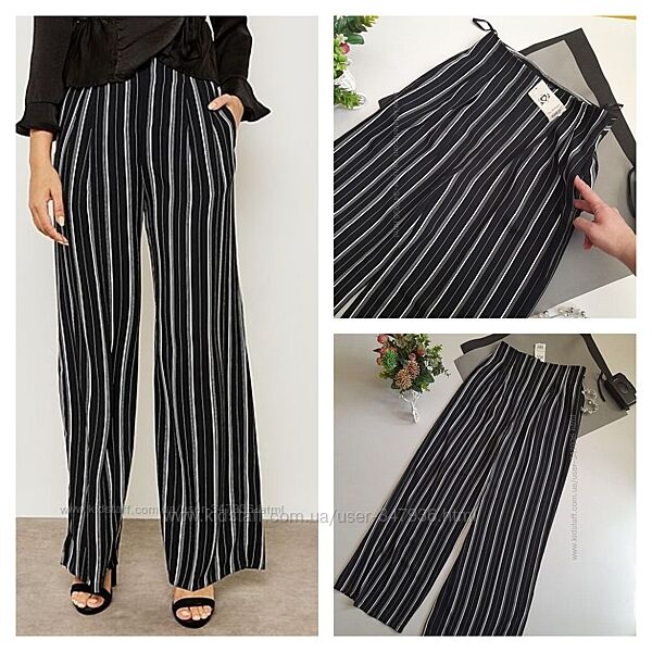 Miss selfridge широкі брюки палаццо у смужку р 38 сток