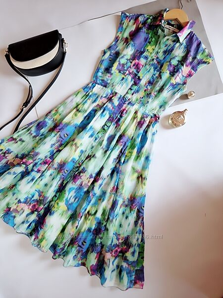 Monica ricci стильна сукня шовк бавовна р 36