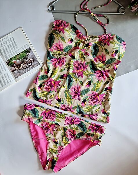 Яскравий купальник танкіні р 16 matalan