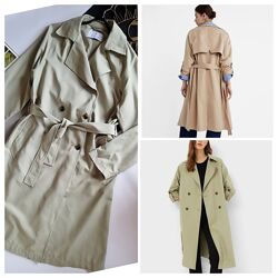 Довгий тренч плащ Stradivarius р М 