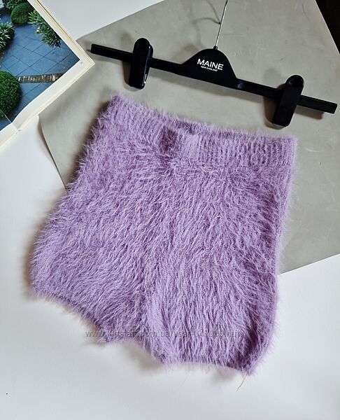 Zara гарні стильні пухнасті шорти для дома чи вулиці р м