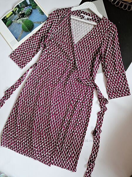 Diane von furstenburg шовковий халат . сток. люкс р 12
