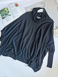 Sulu люкс . полувер пончо светр р с- хл меріносова вовна