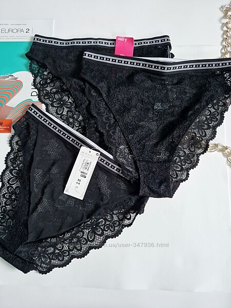 M&s трусики  cleo lace з високою талією. мережевнір. с , м