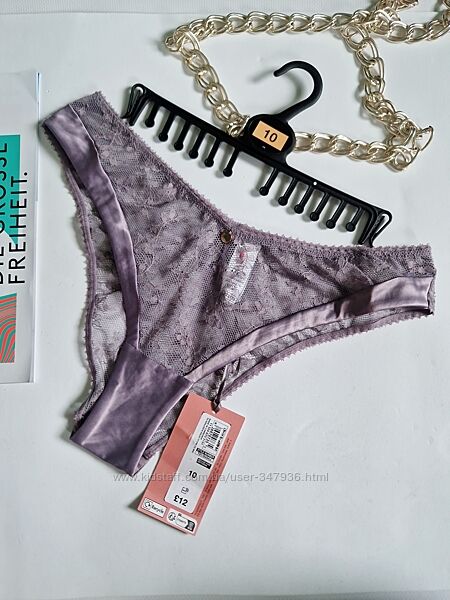 Шикарні трусики M&S Rosie р.10 повна М