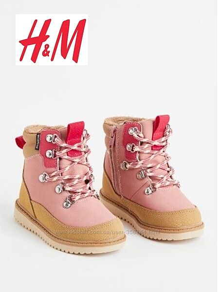 Новіі зимовіі черевики, ботинки H&M 30