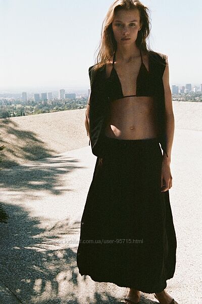 Чорна нейлонова спідниця балон Zara - S, M, L