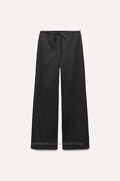 Бавовняні штани з жатим ефектом і еластичним поясом Zara - S, M, L, XL, XXL