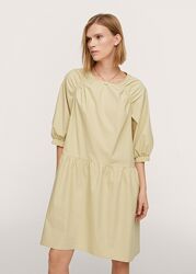 Обємна широка бавовняна сукня Mango - XS-S