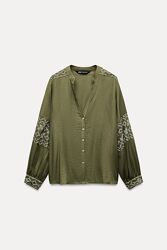 Блуза сорочка з вишивкою Zara - XS, M, L