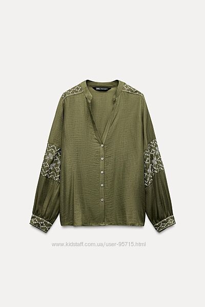 Блуза сорочка з вишивкою Zara - XS, M, L