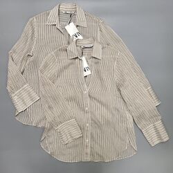 Дуже легка сорочка в смужку Zara - XS, S, М