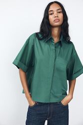 Літня сорочка оверсайз з бавовни Zara -  S, M, L