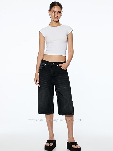 Довгі джинсові шорти бермуди Pull&bear - 34, 36, 38, 40