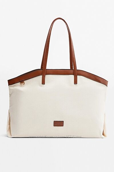 Велика бавовняна сумка шопер Lefties 