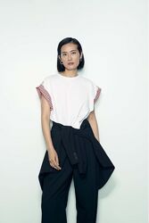 Футболка топ з окантовкою на рукавах Zara - S, M