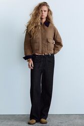 Чорні джинсові брюки в піжамному стилі Zara - 38, 40