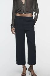 Укорочені брюки Carrot з еластичним поясом Zara - S, M
