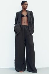 Комплект костюм Zara блейзер та штани з жатої дуже легкої тканини - XS, S