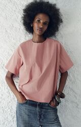 Топ зі змішаної бавовни з коротким рукавом Zara - S, L, XL