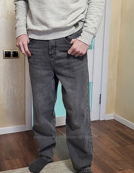 Сірі джинси для високого підлітка Cropp Loose fit - 30/34