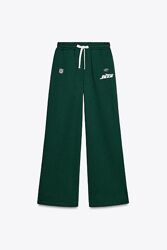 Широкі штани з нашивкою nfl jets Zara - S, M з начісом
