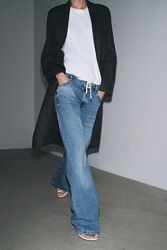 М´які джинси Relaxed широкі з високою посадкою Zara -32, 34, 36, 38, 40, 44