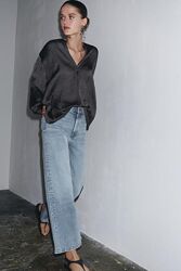 Джинси палаццо еластичні з високою посадкою Zara - 36, 38